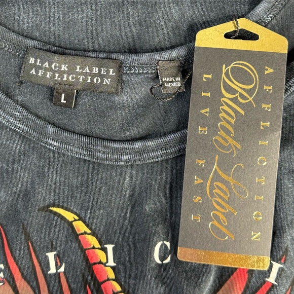 Affliction Black Label Men's Eagle Graphic Tank Top - Multiple Sizes- Black -NWT - Picture 8 of 10